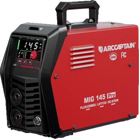 Máquina de soldar, corriente de 145 A, voltaje de 220 V, inversor IGBT, compatible con MIG/TIG/MMA, certificación CE. (1/5)