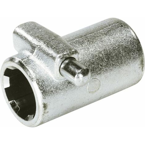 Bussola scanalata con pulsante e profilo interno 1"3/8 con 6 scanalature e lunghezza 80mm (1/2)