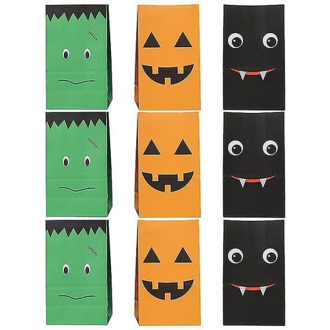 Lot de 30 pochettes de rangement pour cadeaux d'Halloween