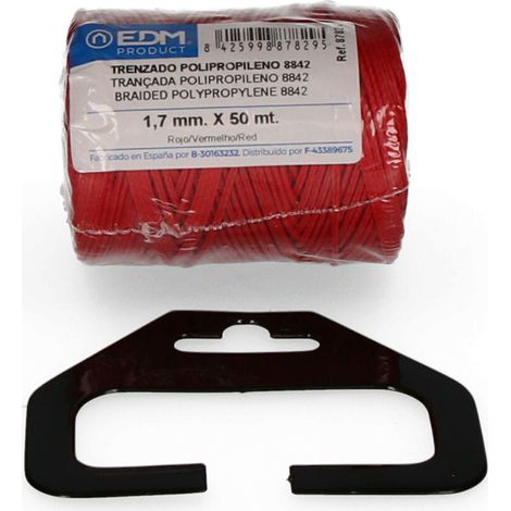Bobine De Polypropylène Tressé 8842 50mts -  Rouge Edm