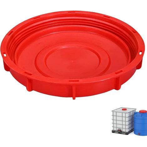 1 tappo di chiusura in plastica robusta DN225, 245 mm per serbatoi IBC da 1000 litri, acquari e sistemi di irrigazione da giardino. (1/5)