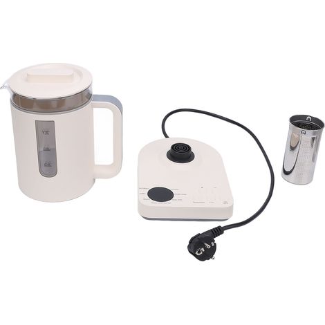 Bouilloire électrique en verre 1,2 l, grande capacité, multifonctionnelle, intelligente, soins de santé, machine à thé chaud, prise ue, 220V (1/5)