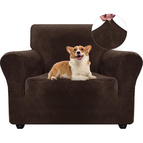 1 Housse de Canapé, Velours Extensible, Protection Animaux, Universel 1 Place, Salon (1/5)
