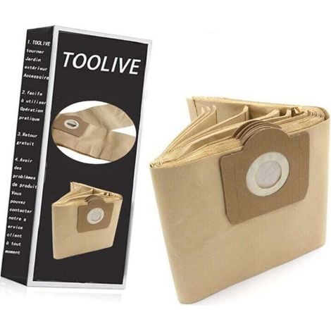 10x pièce - sacs en papier, sacs d'aspirateur compatible avec Kärcher remplace 6.959-130.0 (1/4)