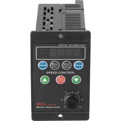 Variateur De Frequence - Entrée 220 V Monophasé Vers Sortie Triphasé - Affichage Digital 4 Chiffres - Plage 1 0 À 99 0 Hz - Pour Moteur Triphasé (1/5)