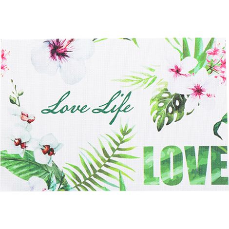 Set de table rectangulaire antidérapant et tendance en PVC, tapis isolant pour vaisselle (2) (1/2)