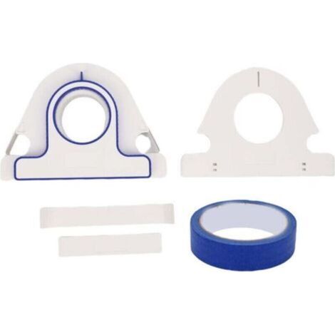 Fafeicy Abdeckband-Applikator, Abdeckbandschneider mit 25 mm breitem, blauem Malerbandschneider für Tür- und Fensterrahmen (1/4)