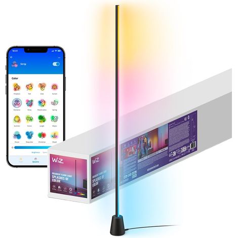 Lampadaire Gradient, Affichage multicolore RGBIC, Installation facile et design élégant, Connexion Wi-Fi, Contrôle par l'application ou par la voix, Compatible Google Home et HomeKit (1/5)