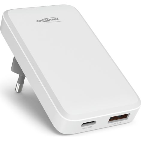 ANSMANN flaches Ladegerät USB C 65W GaN, schnell kompakt & dünn