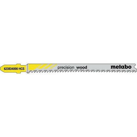 Metabo 5 Stichsägeblätter "precision wood" 91 2,2 mm, HCS 5 Stk
