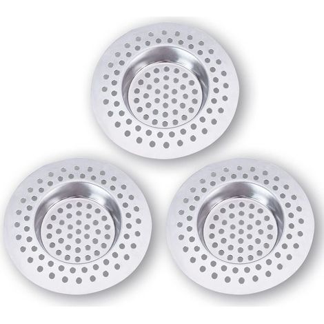 Filtre Evier Cuisine INOX (Lot de 3) Grille Evier Cuisine,Accessoire Cuisine,Salle de Bain, Cuisine (1/5)