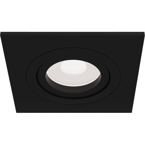 Faretto da incasso Downlight in Alluminio Atom Nero (1/4)