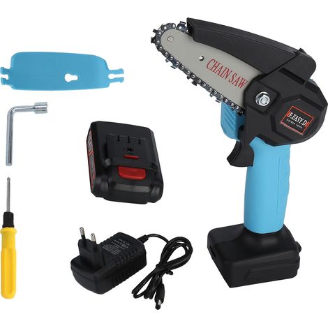 Tronçonneuse électrique sans fil 4in, grande ouverture rechargeable, outil de jardin puissant, prise UE 100-240V (1/5)