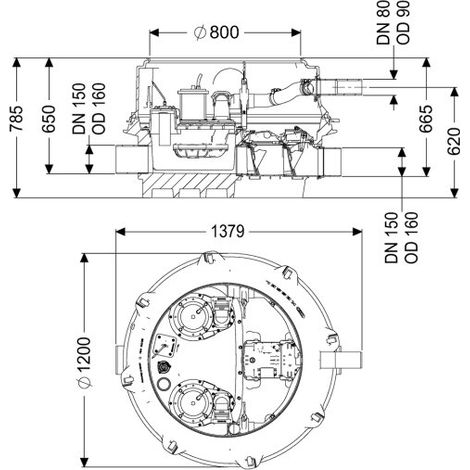 Système de relevage antirefoulement KESSEL Ecolift XL