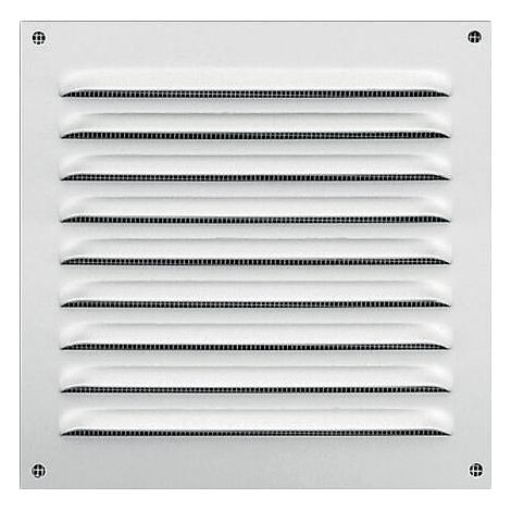 grille à auvent en aluminium laqué blanc L x H 200-200 - ANJOS VENTILATION (1/2)