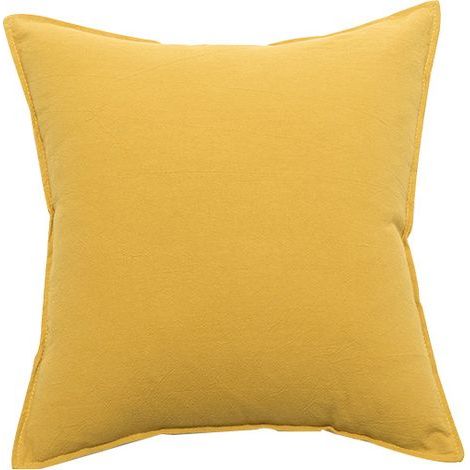 Soleil d'ocre Taie d'oreiller, Coton, Jaune, 63 x 63 cm (1/5)