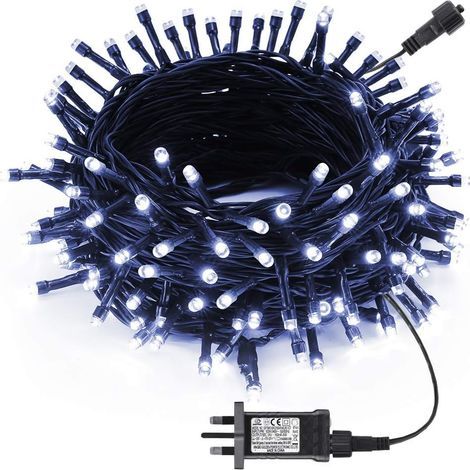 AIDUCHO Mini Guirnalda de Luces para Interiores, 200 Luces LED Conectables con Adaptador de Corriente para Decoración de Fiestas, Bodas, Árbol de Navidad, Patio, Hogar y Jardín (B (1/5)