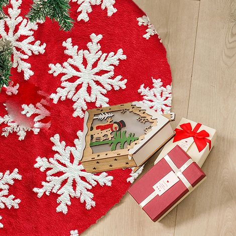 Tapis de sapin de Noël, grand tapis rond tendance pour décorations de Noël et de fêtes (1/3)