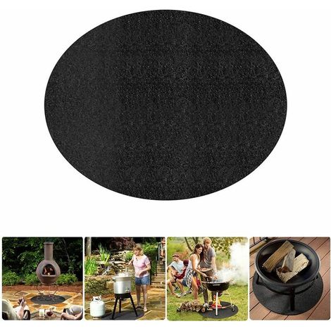 LAN Tapis Ignifuge , Tapis de Barbecue Tapis Antidérapant pour Jardin Pliable, Résistant à la Chaleur, pour Barbecue Camping Fête Tapis De Gril de Protection Anti 40IN (1/5)