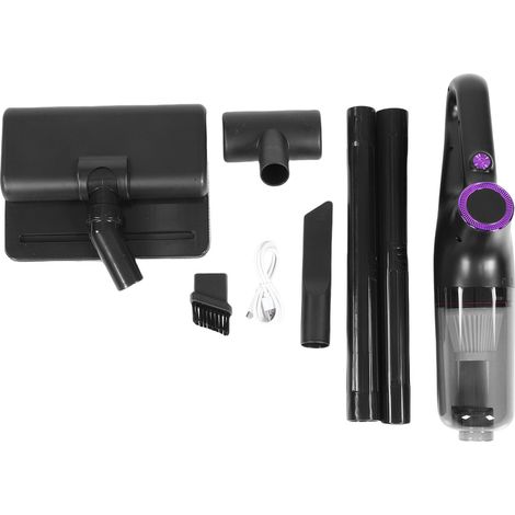 Aspirateur balai sans fil multifonctionnel intégré, aspiration puissante de 15 kPa, rechargeable, pour voiture, escaliers et sols. (1/5)