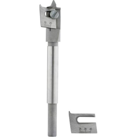 Mèche Plate de Perçage Bois réglable jusqu'à D. 45 mm x Z2 - Diamwood