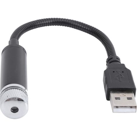 Projecteur d'ambiance romantique USB réglable pour plafonnier intérieur de voiture (noir) (1/5)