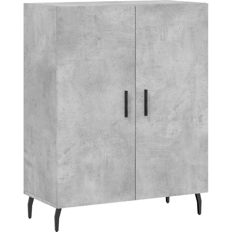 Credenza cassettiera mobile contenitore organizer cucina soggiorno salotto 695 x 34 x 90 cm legno ingegnerizzato grigio 020032061