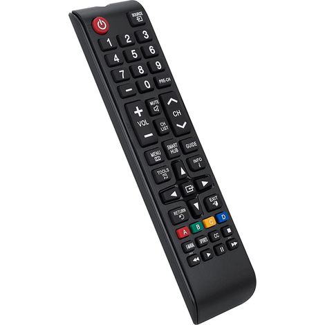 1 Télécommande universelle, compatible TV Samsung LCD/LED, design ergonomique, dimensions 17,5 x 4,5 x 2,2 cm (1/5)