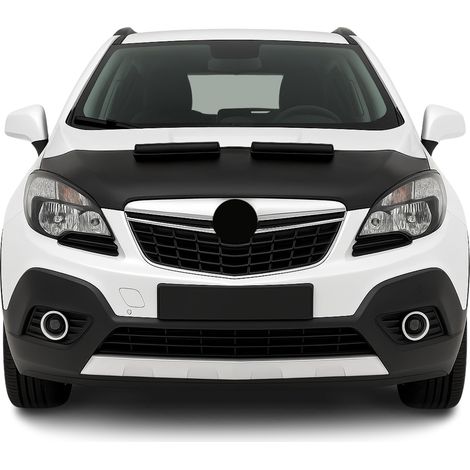 Protège Capot Compatible avec Opel Mokka 2012-2016 Masque de Voiture Vinyle Noir