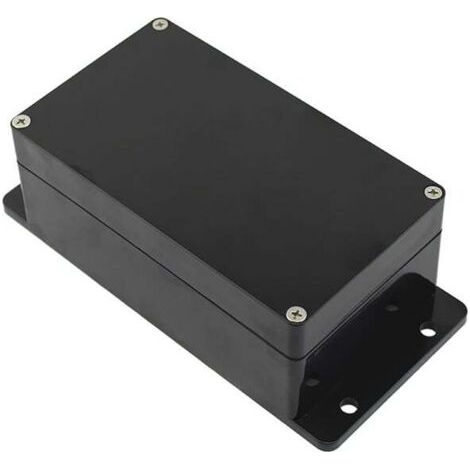 Schwarze Anschlussdose, 2 Stück, IP65 wasserdicht, elektrisches Gehäuse aus ABS-Kunststoff, 100 x 68 x 50 mm, Anschlussdose für Elektronik-Bastelprojekte
