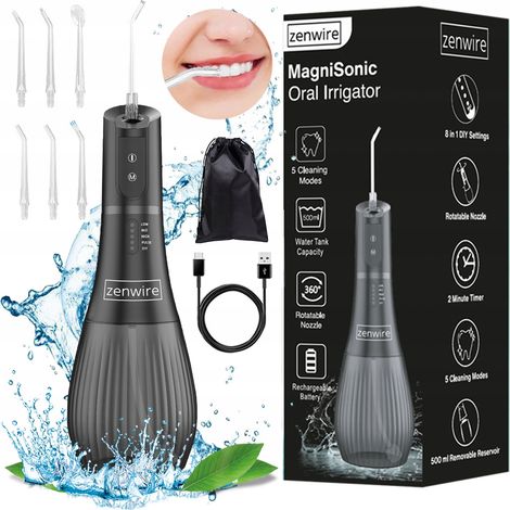 Tragbares, kabelloses Mundduschegerät für die Zahnpflege, 500 ml