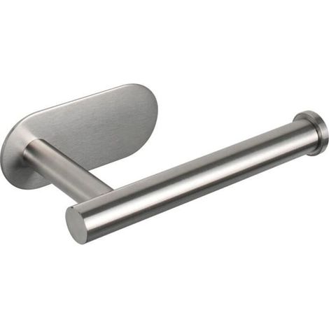 Distributeur de papier essuie-tout adhésif en acier inoxydable SUS304 pour salle de bain et cuisine (argent) (1/4)