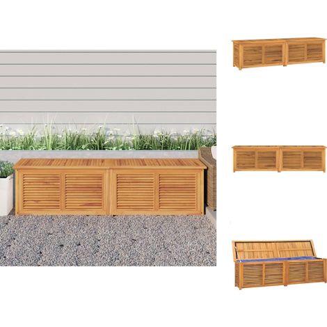 Gartenboxen - Living Gartenbox mit Beutel 200x50x53 cm Massivholz Teak (1/5)