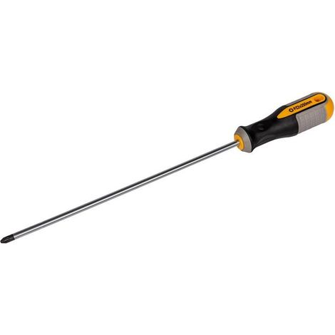 Roughneck Pozidriv PZ2 Screwdriver with 250mm Long Reach (1/2)