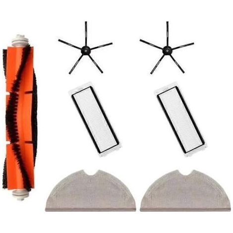 Accessoires pour aspirateur robot Roborock S6, S6 MaxV, S6 Pure, S5 Max, S50, S55, S5 E4 et E5 : brosse principale, filtre et serpillère de rechange. (1/5)