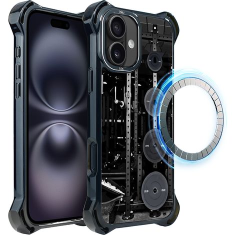 Funda ibizu DropGuard Ultra para iPhone 16 con MagSafe, Move, Iron Station (1/5)