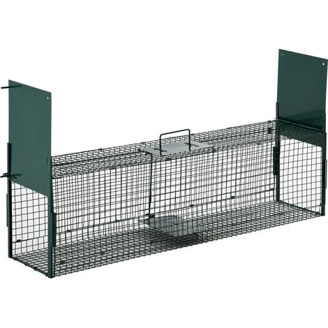 Jaula para animales pequeños, jaula para ratones y ratas con doble puerta, 100 x 25 x 28 cm (1/5)