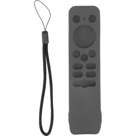 Housse de protection en silicone souple pour télécommande Realme TV Stick, coque antidérapante et antichute, gris foncé (1/5)