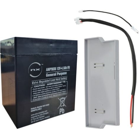 Kit batterie de secours pour platine e124(390926,batt12v4a) - FAAC E390926