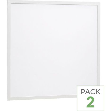 Pack de 2 - Panneau LED 36W 60x60 BLANC Dimmable 110lm/W avec Détecteur de Mouvement - Blanc Froid - SILUMEN (1/3)