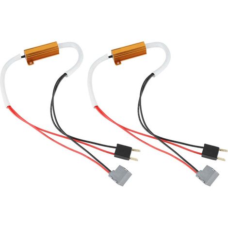 2x LED-Widerstände für H7-Nebelscheinwerfer - Anti-Flicker-Blitzfehlerkorrektur (1/5)