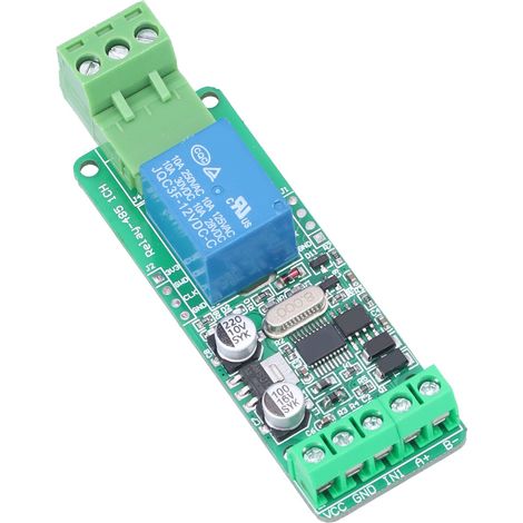 Module de Commande Relais 1 Canal avec Interface RS485 TTL et Alimentation 12V (1/5)