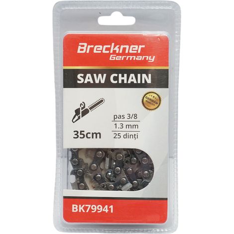 Catena per motosega, passo 3/8, 25 denti, 1,3 mm, lunghezza 35 cm Breckner Germany (1/4)