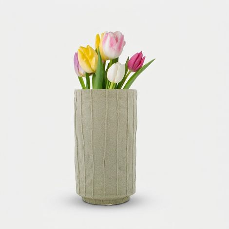 Grauer Terrakotta-Vase für Inneneinrichtung Zafferano (1/4)