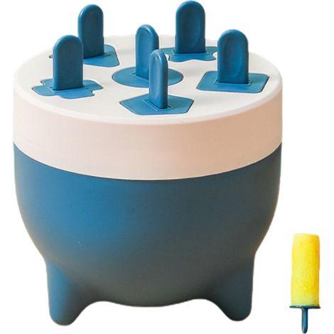 Moules à glace réutilisables 6 pièces, bâtonnets de glace DIY, plateau pour glaces maison, moules à popsicles réutilisables. (1/5)