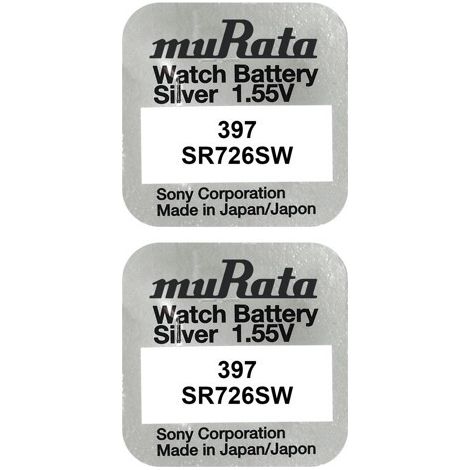 .2 pile Murata-SONY 397 SR726SW.
.
.
.
.