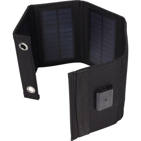 10W Faltbares Solarpanel, tragbarer USB-Ladegerät für Outdoor-Handys, polykristallines Solarpanel (Batterie nicht enthalten) (1/5)