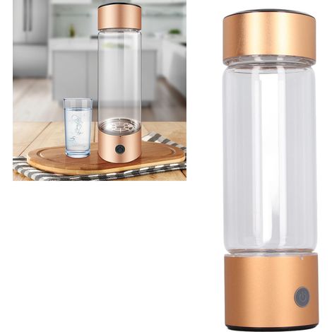 Générateur d'eau portable riche en hydrogène de 410 ml (1200-1400 ppb) avec tube d'inhalation nasale (1/5)