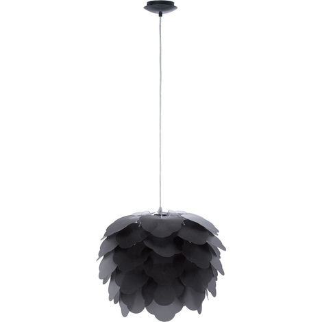 Suspension enfichable fleur anthracite suspension chambre d'amis couloir Eglo Filetta 92989 (1/7)