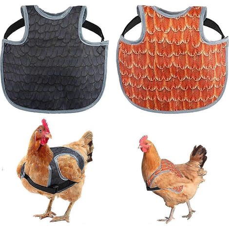 Selle de protection pour poules, tabliers pour poules, vêtements pour vraies poules, protection dorsale pour poules (1/5)